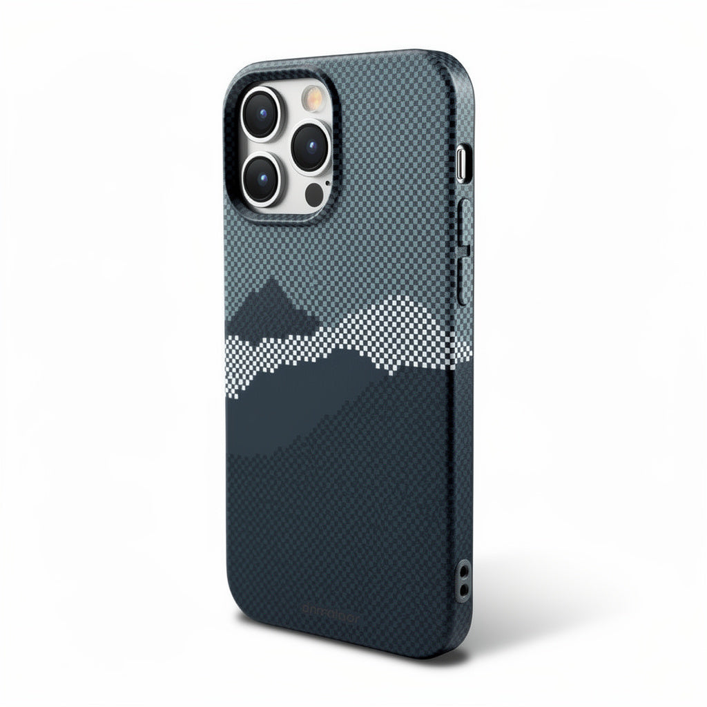 Magnetic Phone Case | Carbon Fiber Case with Kevlar Weave –  Black Mountain Peak