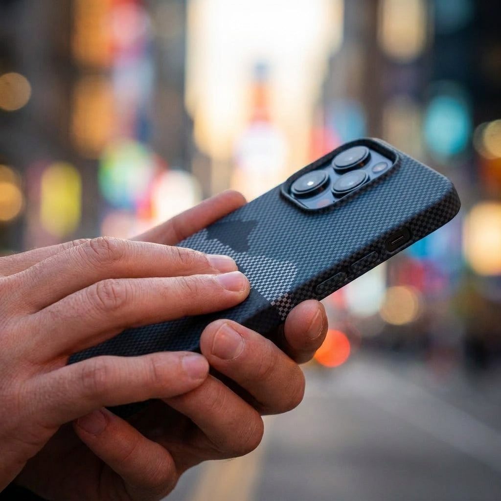 Magnetic Phone Case | Carbon Fiber Case with Kevlar Weave –  Black Mountain Peak