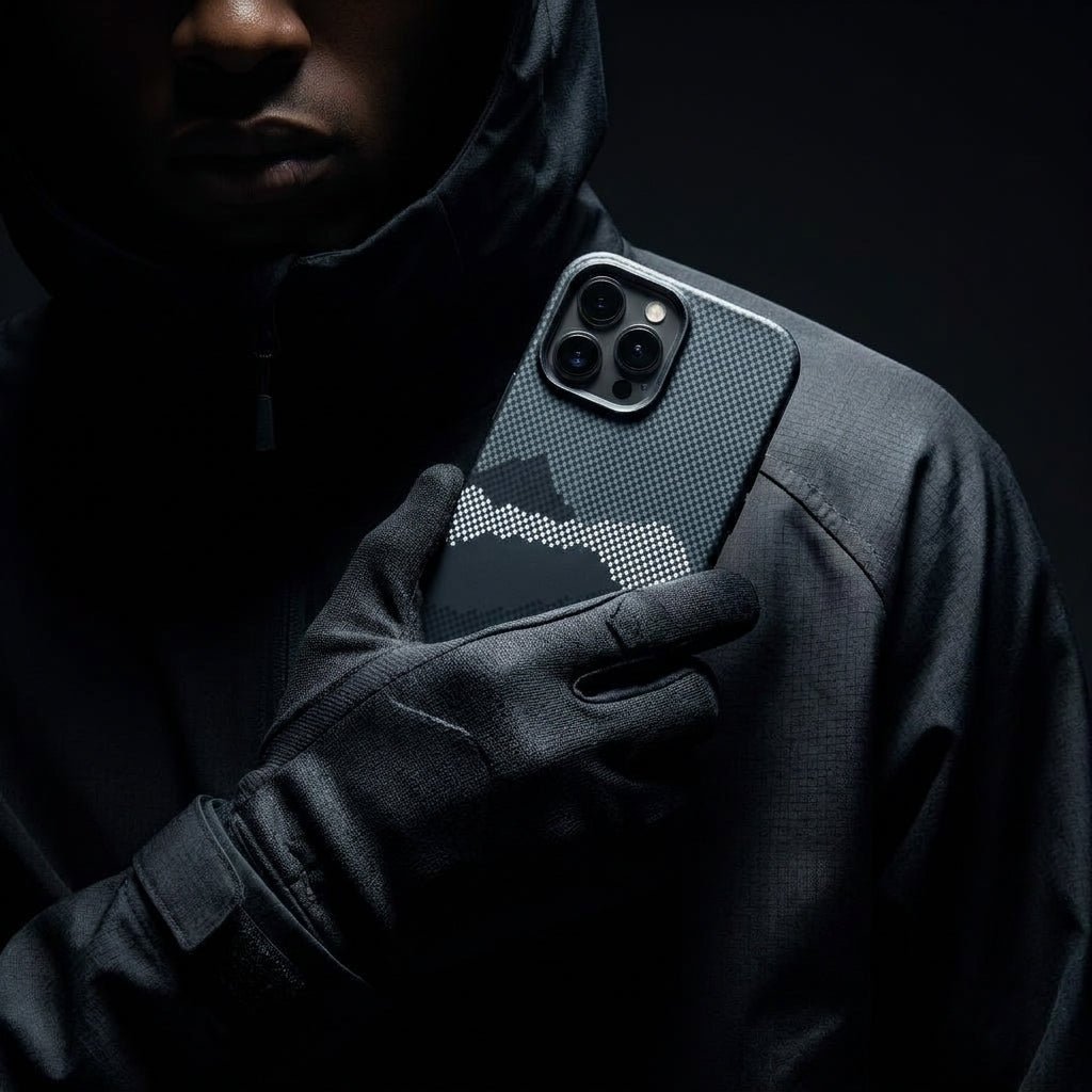 Magnetic Phone Case | Carbon Fiber Case with Kevlar Weave –  Black Mountain Peak