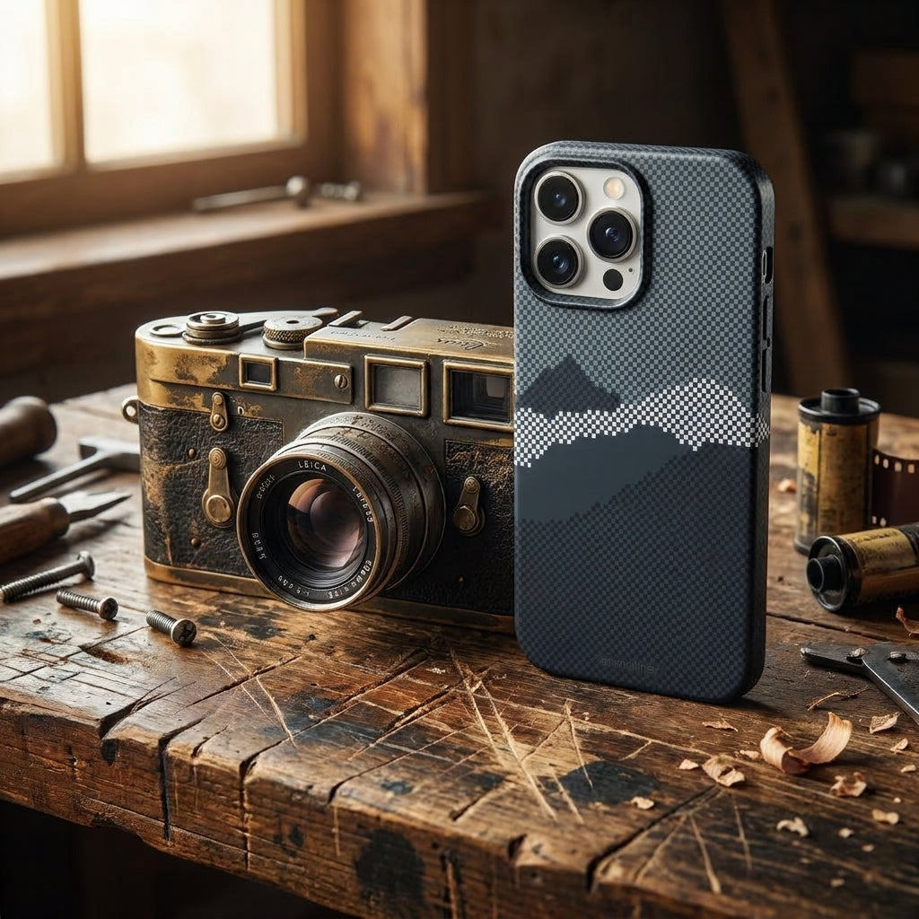 Magnetic Phone Case | Carbon Fiber Case with Kevlar Weave –  Black Mountain Peak