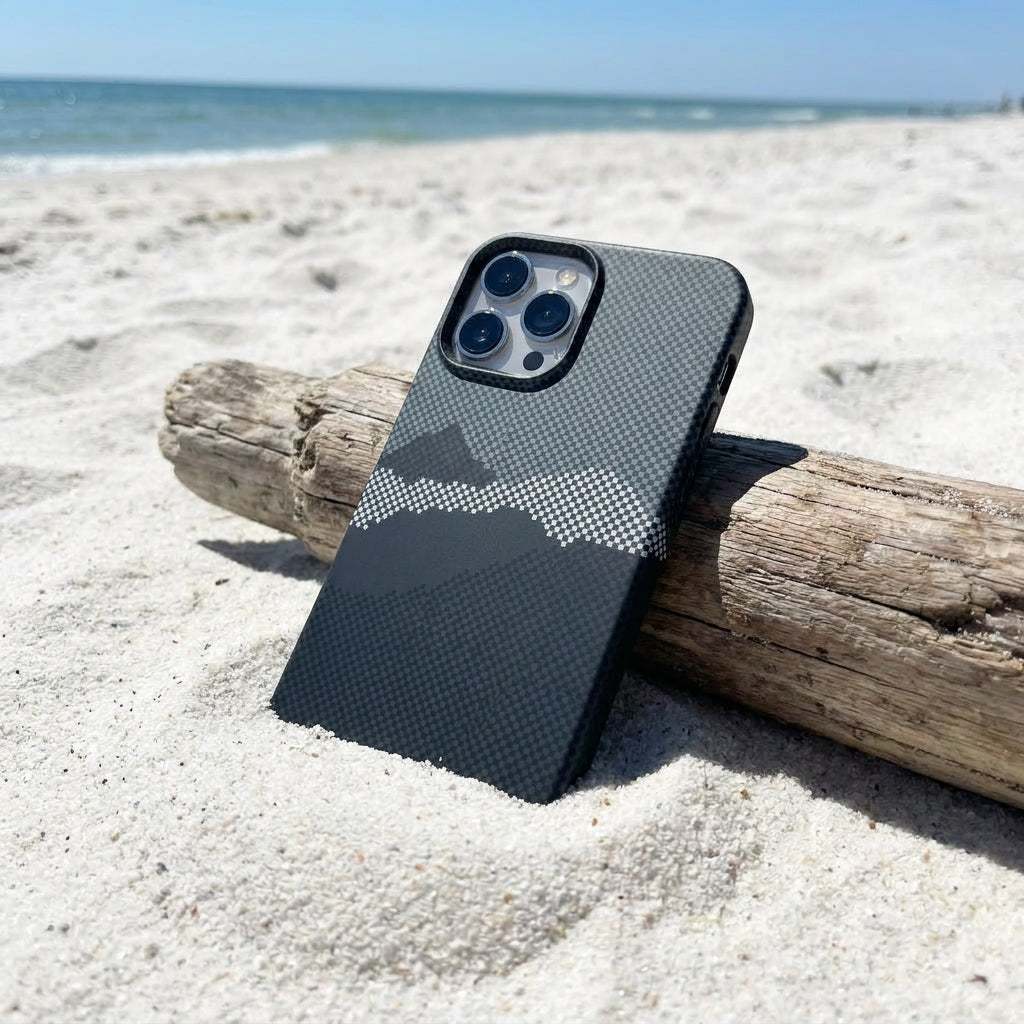 Magnetic Phone Case | Carbon Fiber Case with Kevlar Weave –  Black Mountain Peak