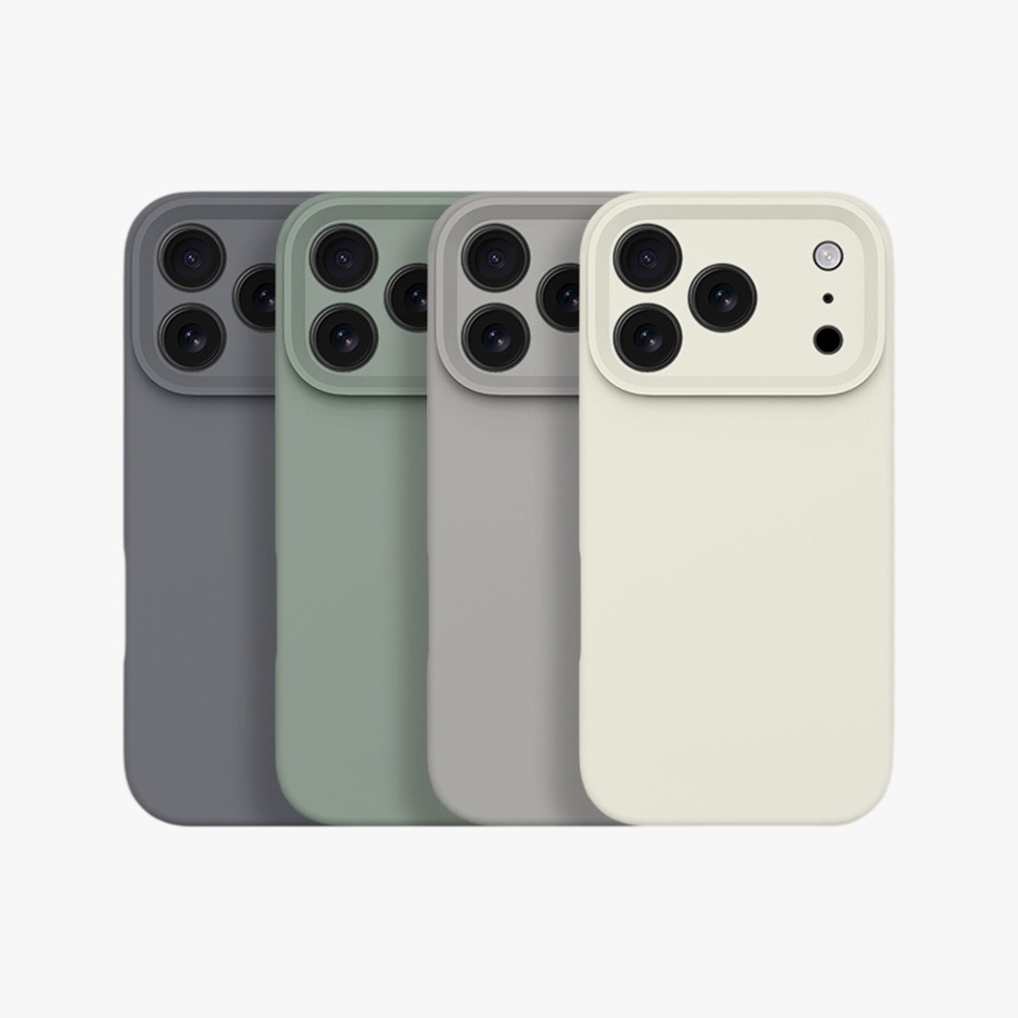 Magnetic Phone Case | Sage Green Silicone Liquid Solid Color - Precise Fit
