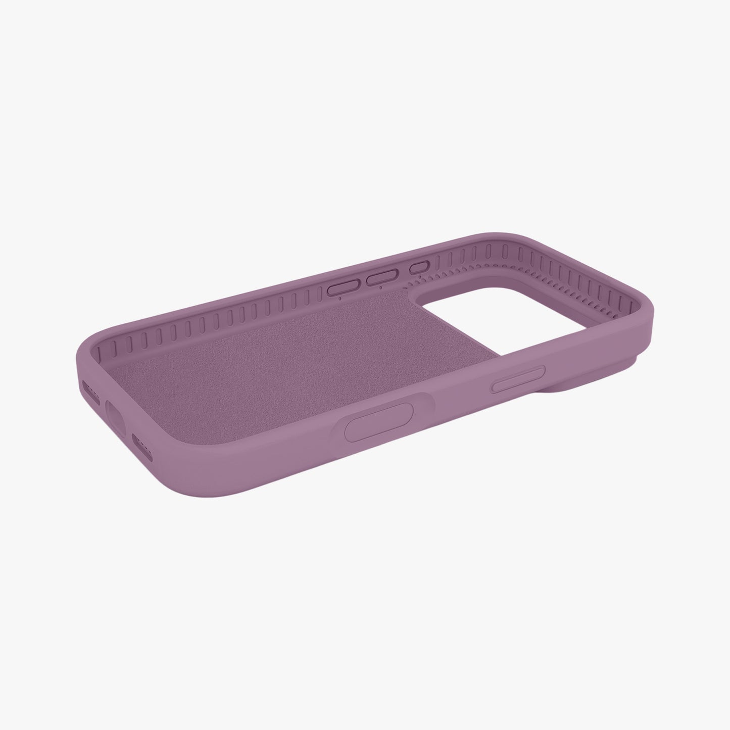 Magnetic Phone Case | Mauve Silicone Liquid Solid Color - Open Camera