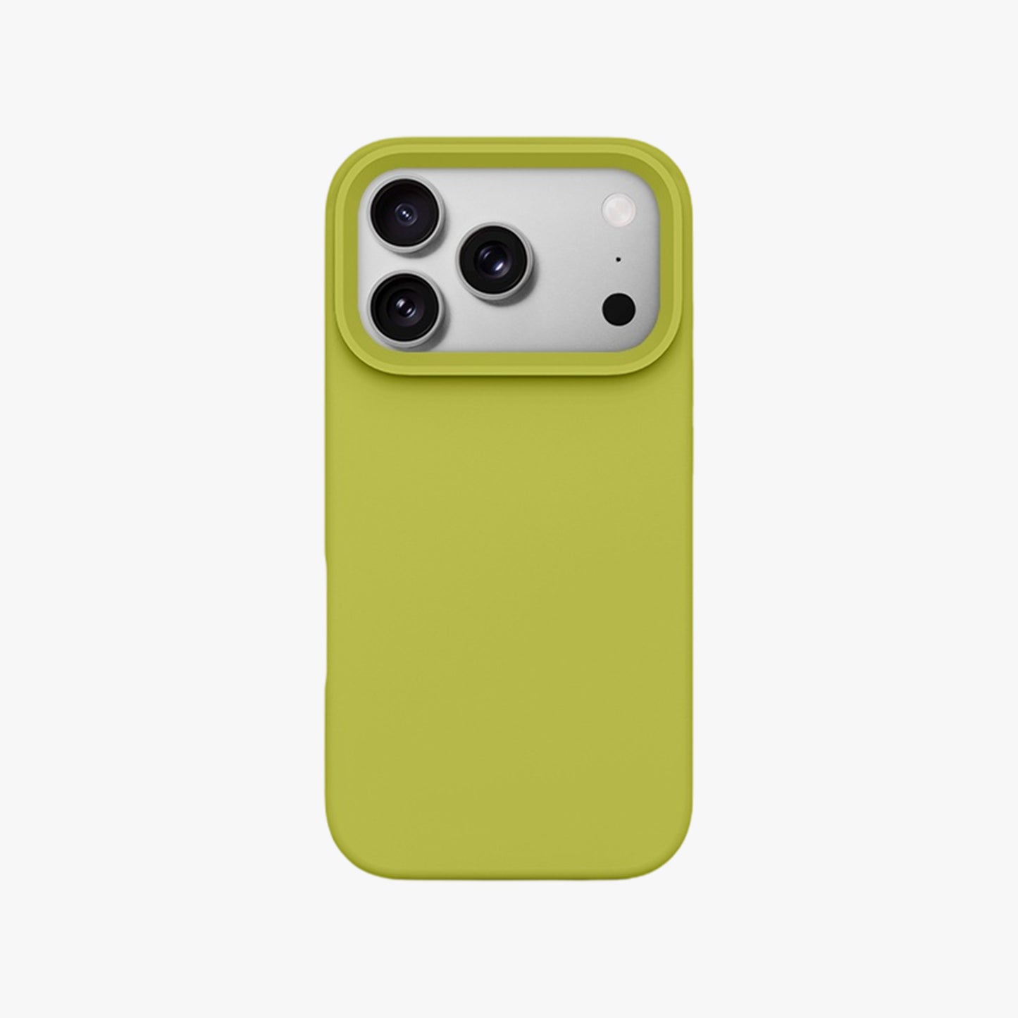 Magnetic Phone Case | Avocado Green Silicone Liquid Solid Color - Open Camera