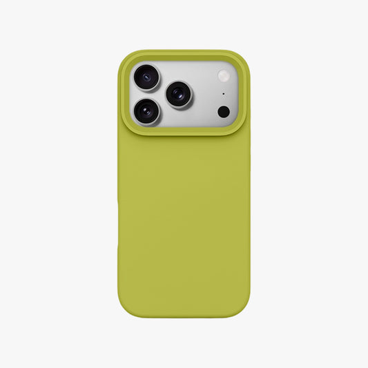 Magnetic Phone Case | Avocado Green Silicone Liquid Solid Color - Open Camera