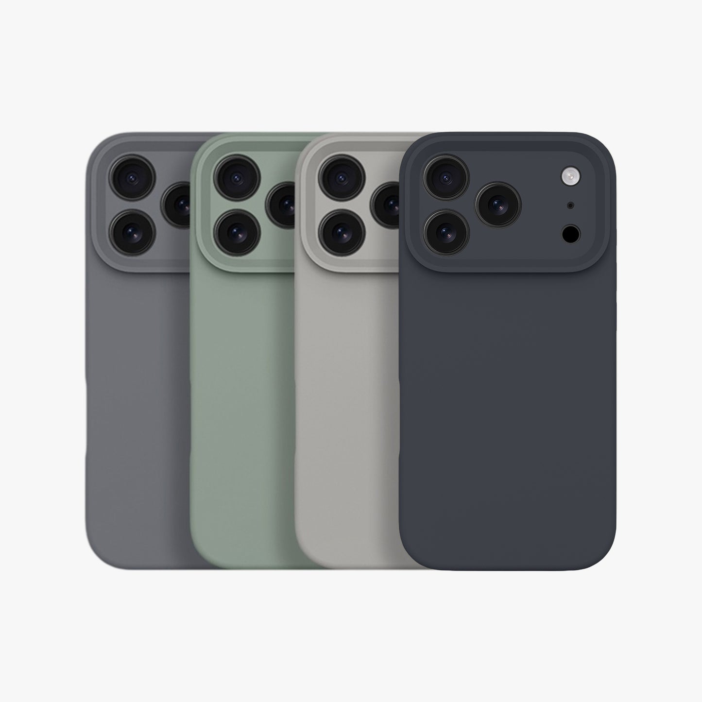 Magnetic Phone Case | Midnight Black Silicone Liquid Solid Color - Precise Fit