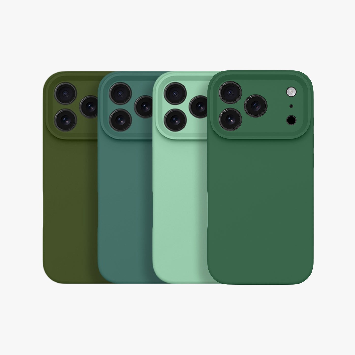 Magnetic Phone Case | Forest Green Silicone Liquid Solid Color - Precise Fit