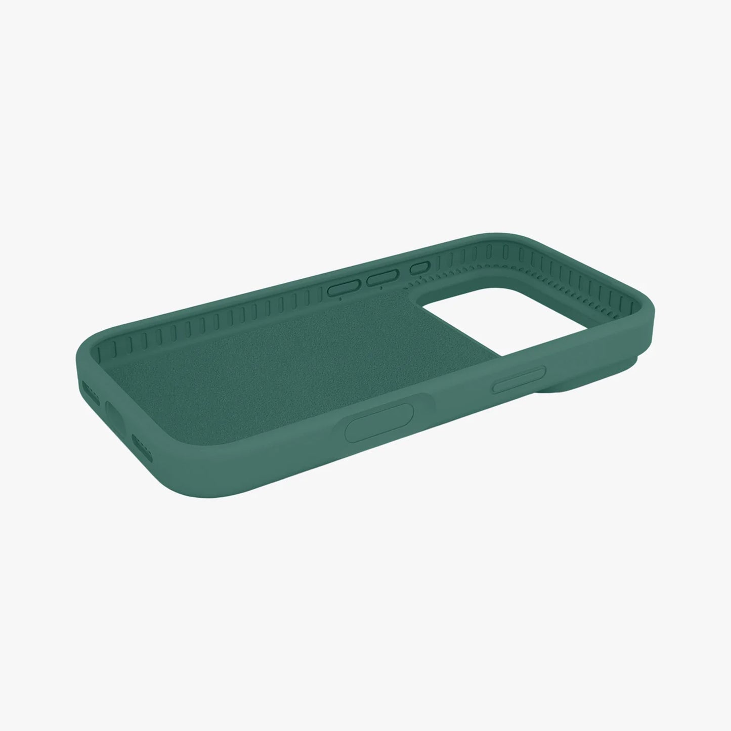 Magnetic Phone Case | Eucalyptus Green Silicone Liquid Solid Color - Open Camera