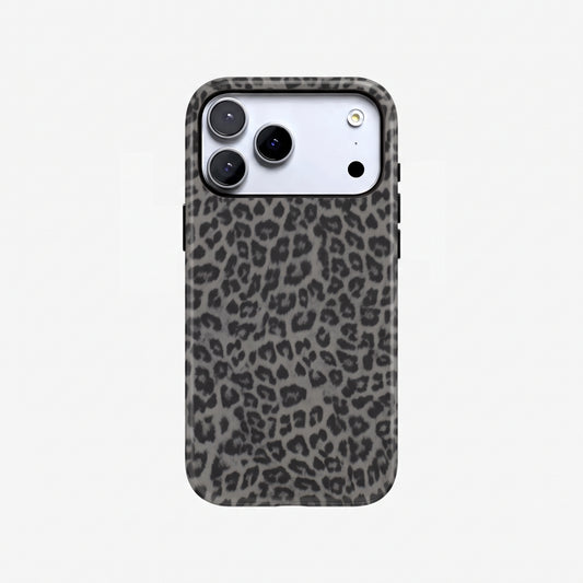 Magnetic Phone Case | Grey Dark Leopard