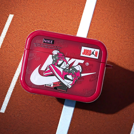 Limited AirPods Case | NK x OW Sneakers Red Case