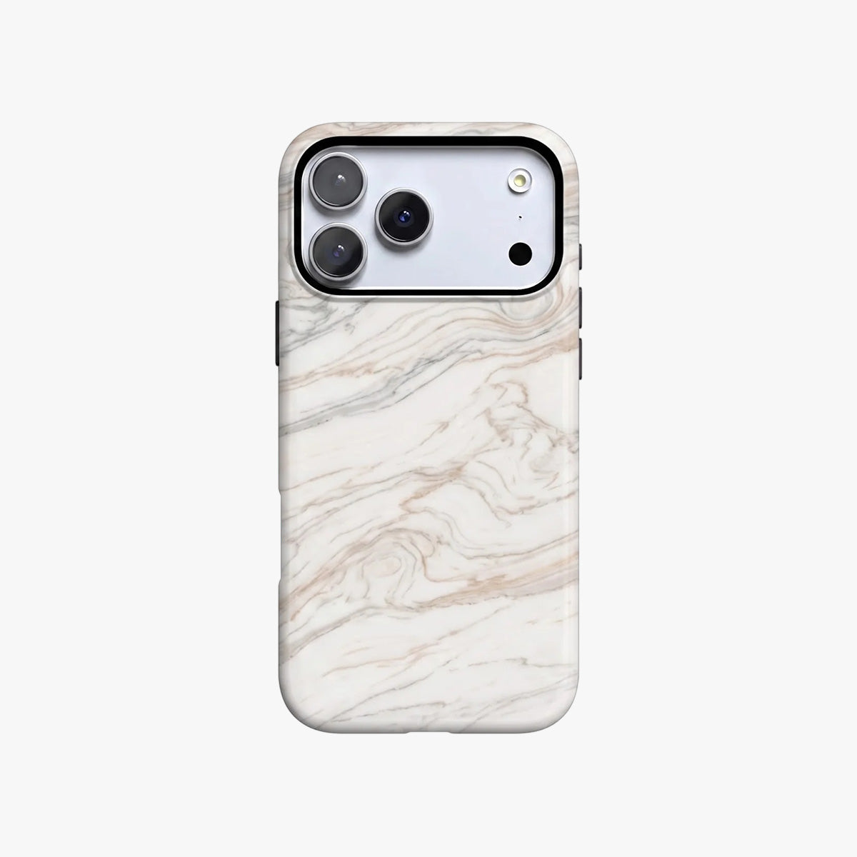 Magnetic Phone Case | Aesthetic Beige Marble Stone Elegant Chic
