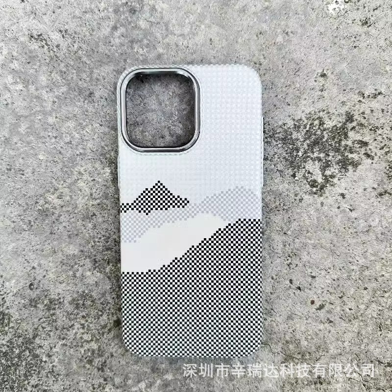 Magnetic Phone Case | Carbon Fiber Case with Kevlar Weave –  Grey Mountain Peak