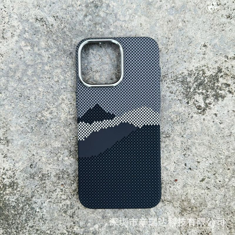 Magnetic Phone Case | Carbon Fiber Case with Kevlar Weave –  Black Mountain Peak