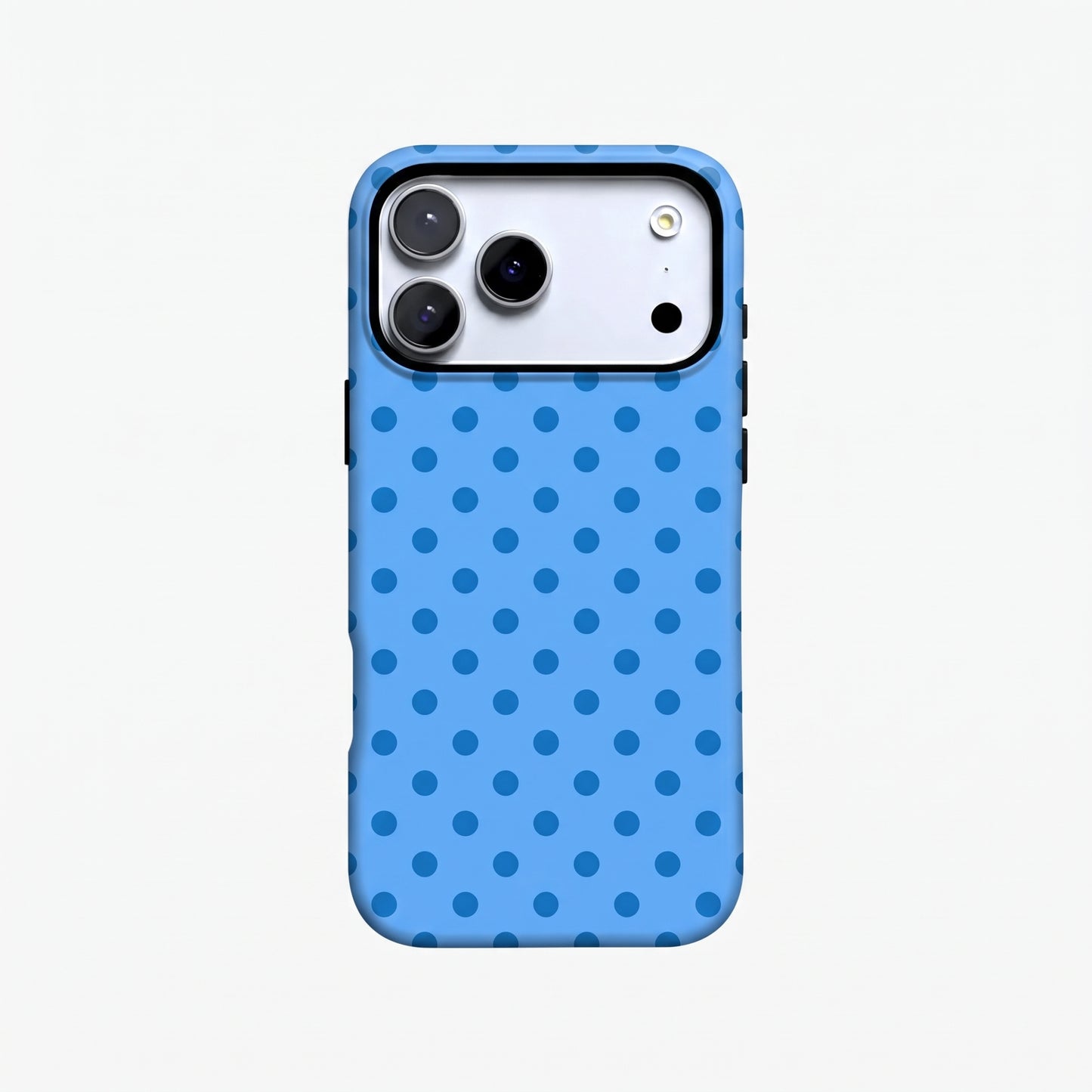 Magnetic Phone Case | Blue Polka Dot Retro Aesthetic Minimalist