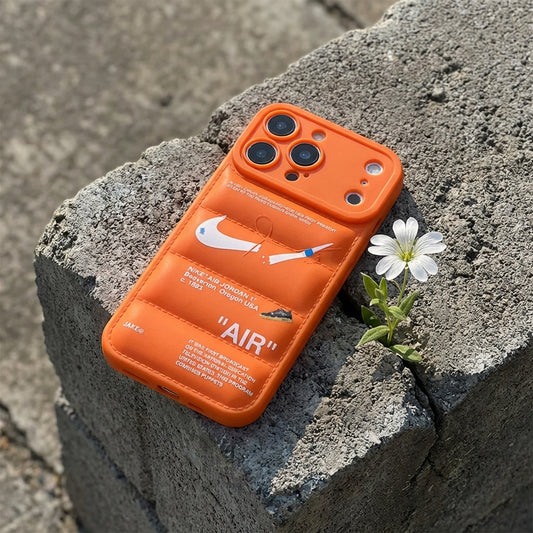 3D Phone Case | Nike x Off White inspired Orange