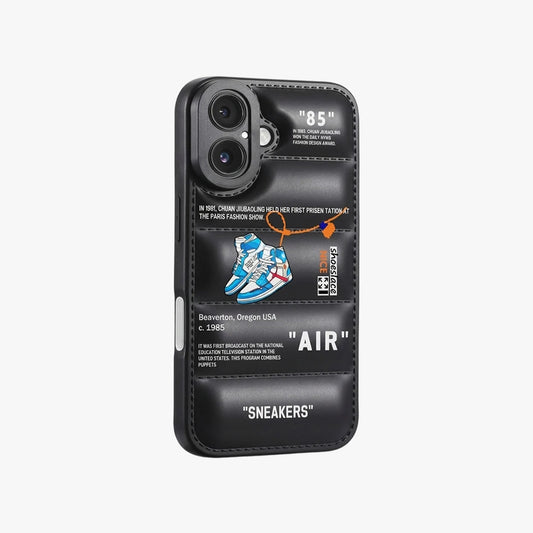 Nike x Off White Inspired 3D Black iPhone Case – Hypebeast Style (Blue)