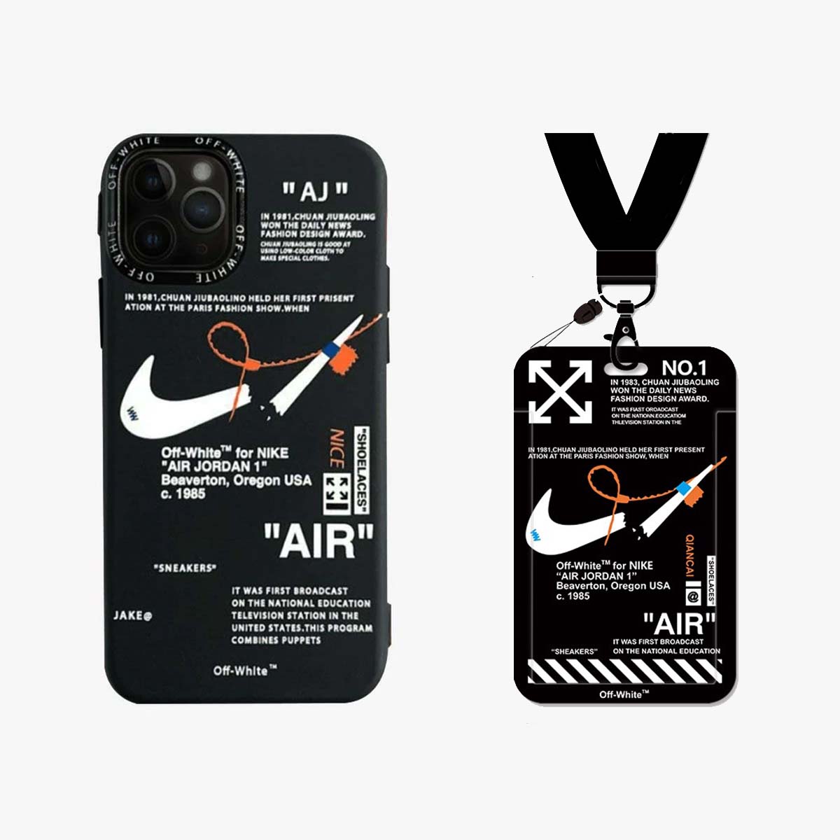 SPICEUP STUDIO SALE Nike x Off White Phone Card Case 2 Pack