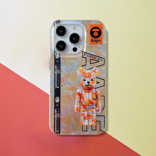 Limited Phone Case | APE x Bear Phone Case Orange