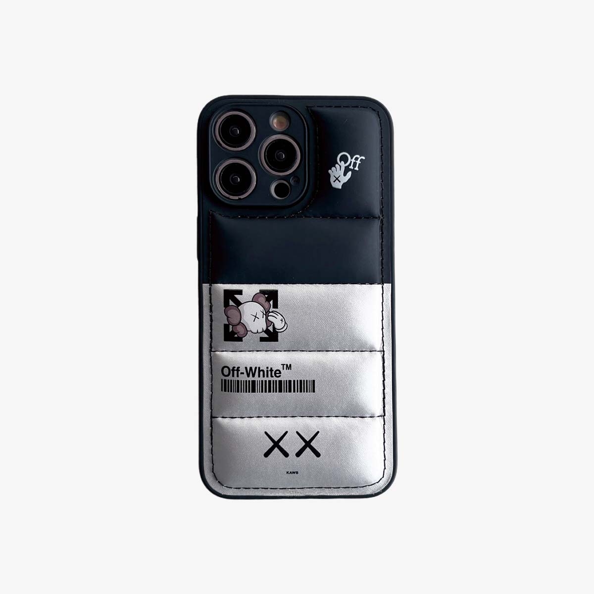 3D Phone Case | KS x OW Feathered Silver