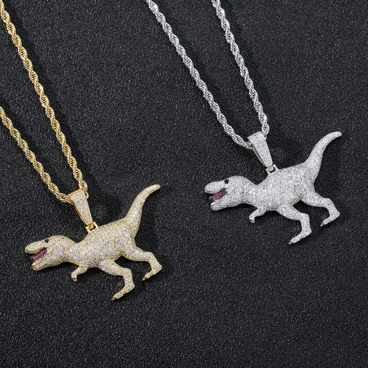 Iced Tyrannosaurus Rex Pendant