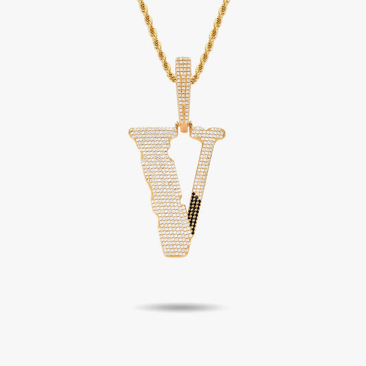 Iced V Logo Pendant