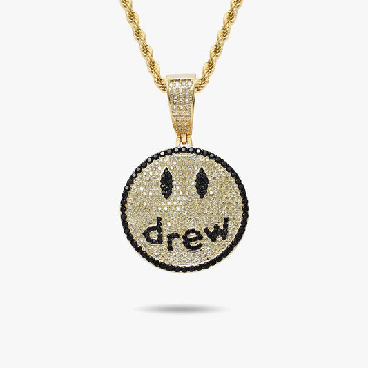 Iced DR Couple Smiley Pendant