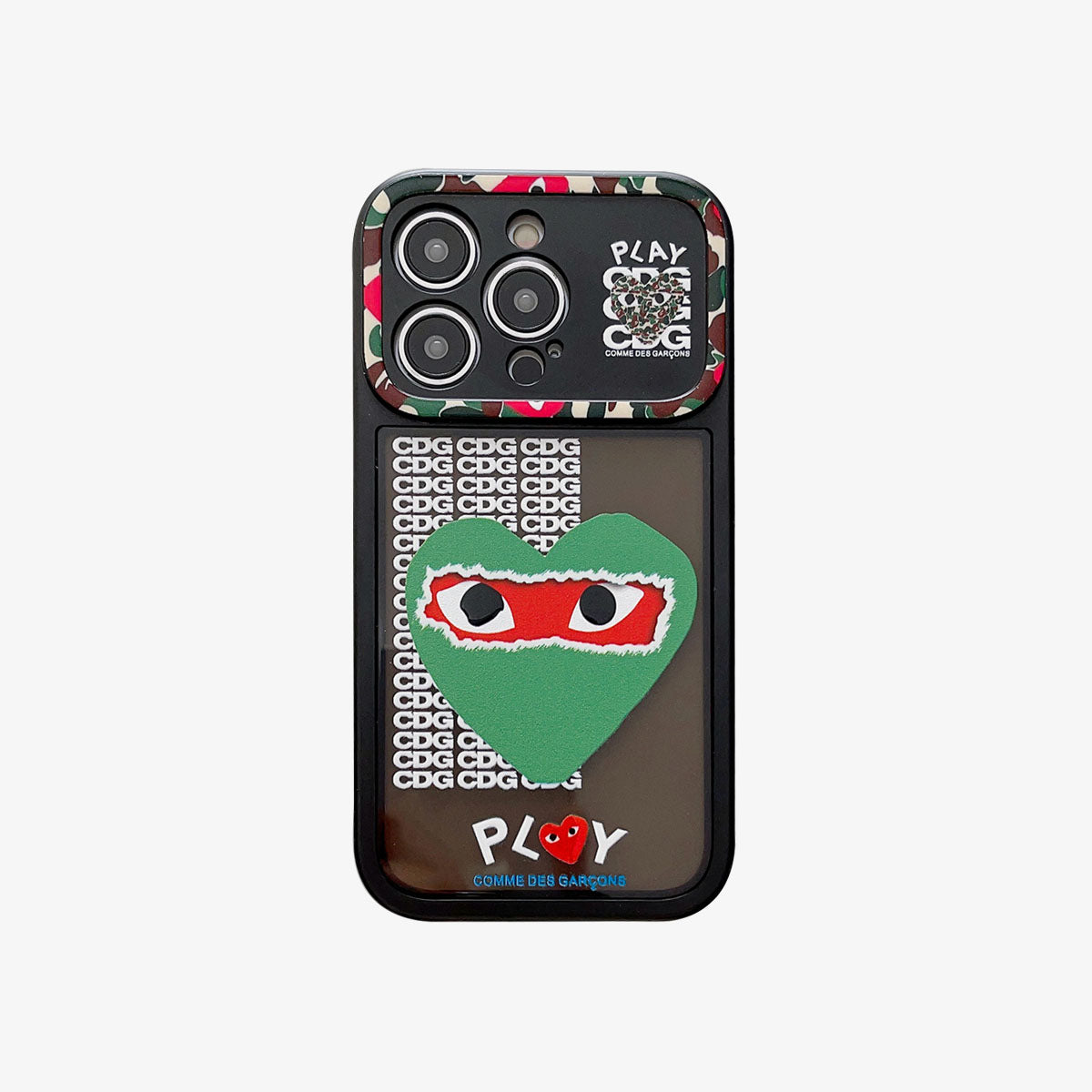 Limited Phone Case | 2 in 1 CDG Green Heart - SPICEUP