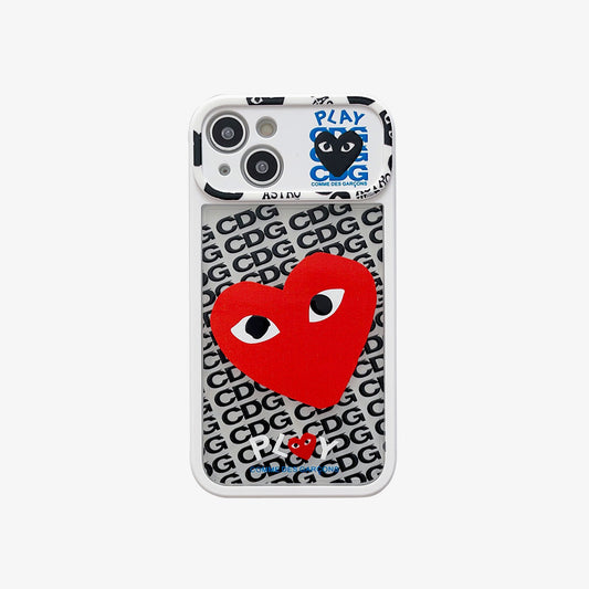 Limited Phone Case | 2 in 1 CDG Red Heart - SPICEUP