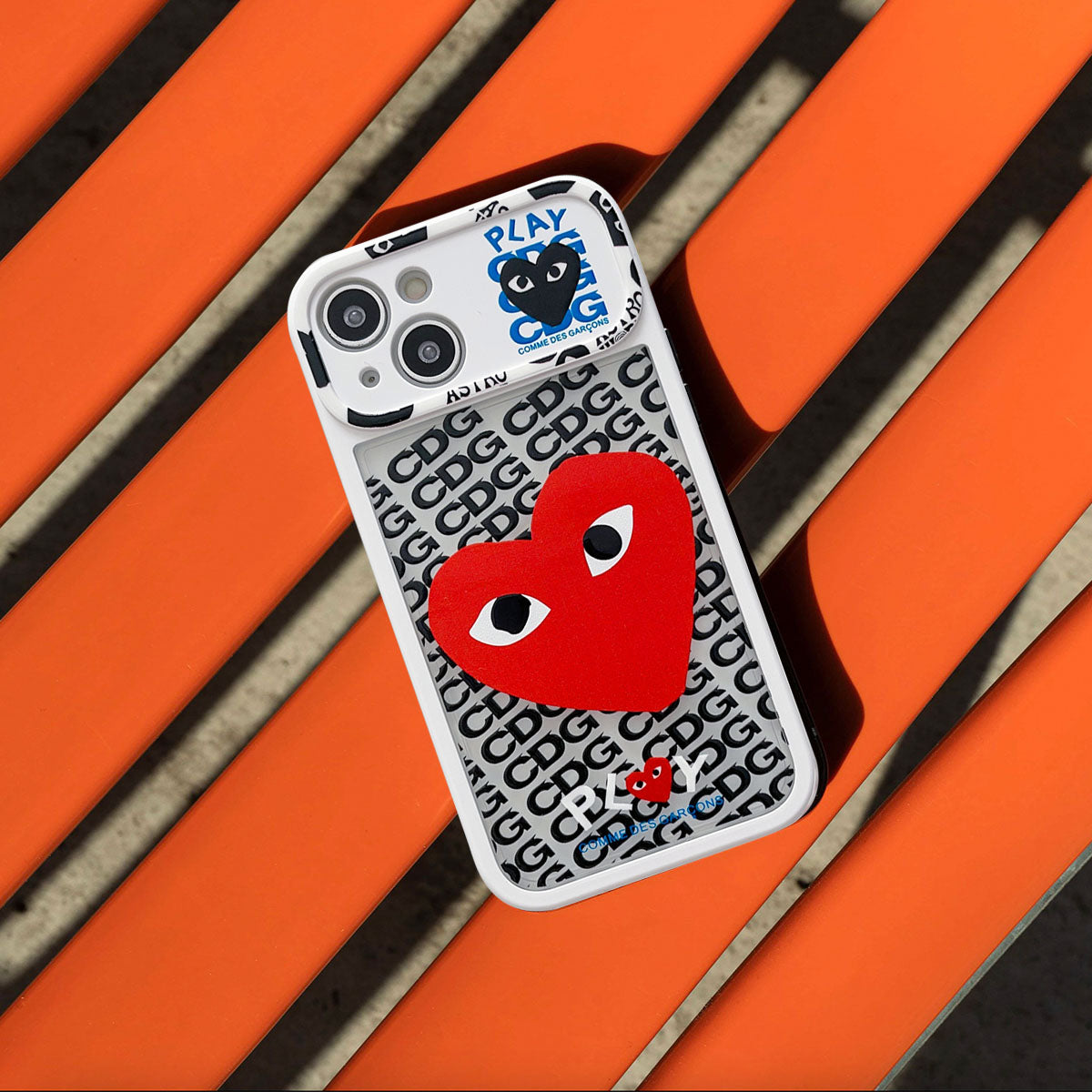 Limited Phone Case | 2 in 1 CDG Red Heart - SPICEUP
