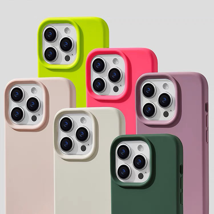 Basic Phone Case | Silicone Liquid Solid Color Phone Case No.6-10 – SPICEUP