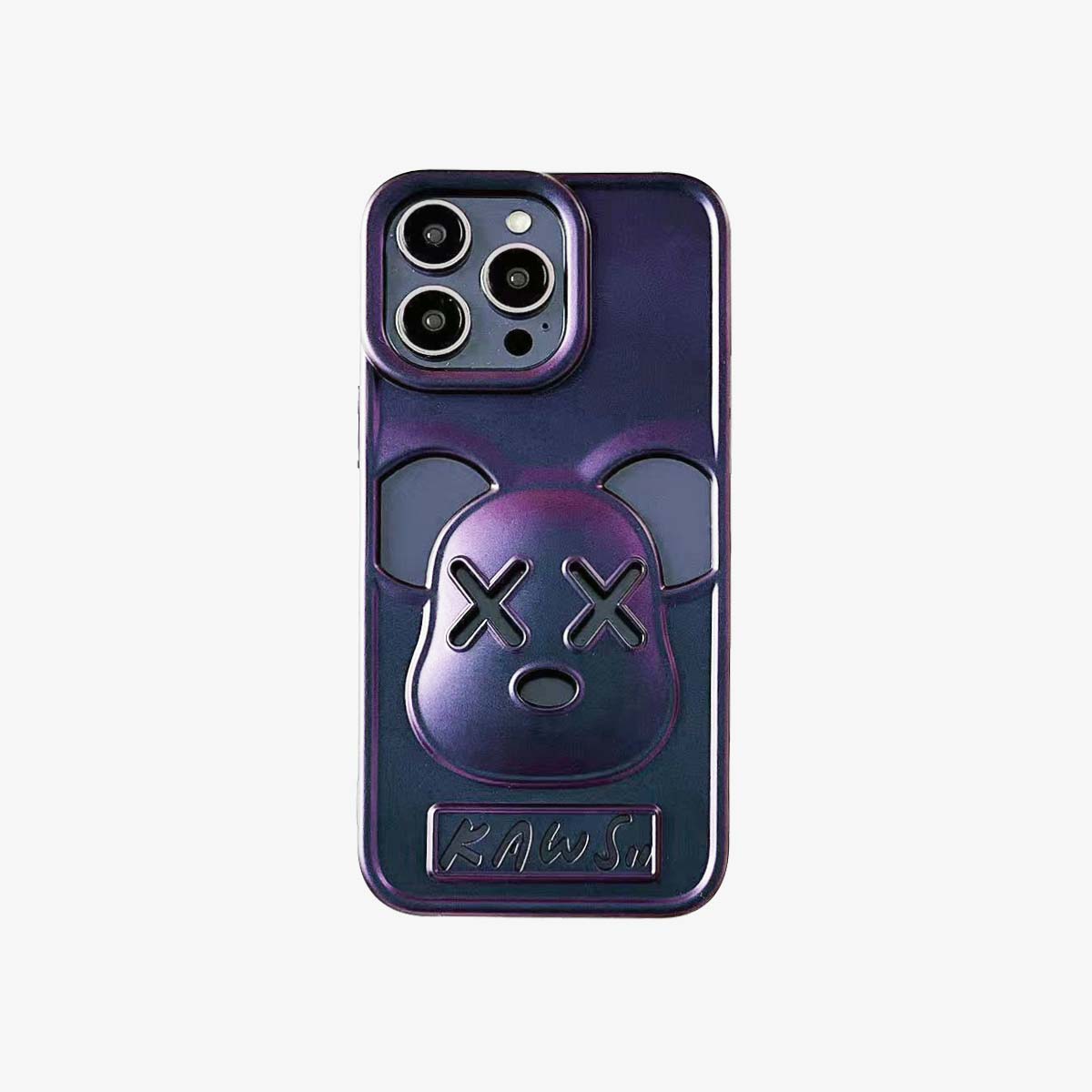 3D Phone Case |  KS Bear Frosted Purple