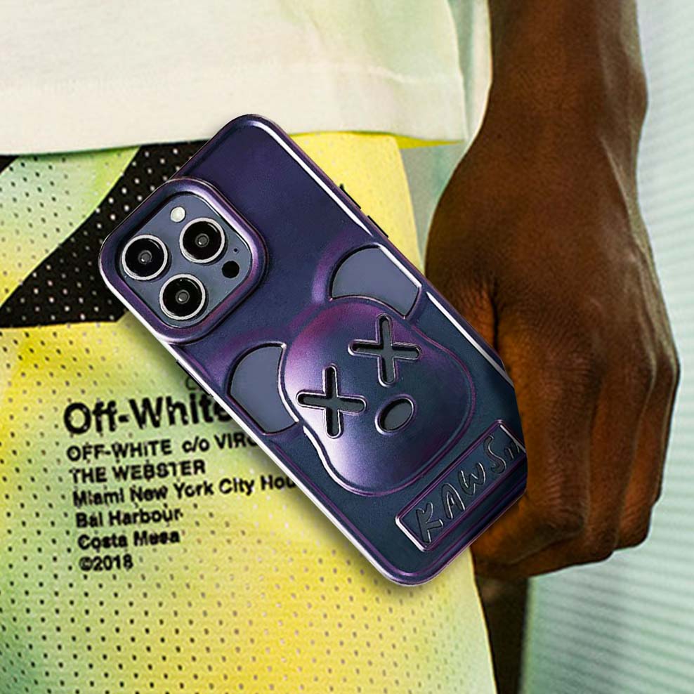 3D Phone Case |  KS Bear Frosted Purple