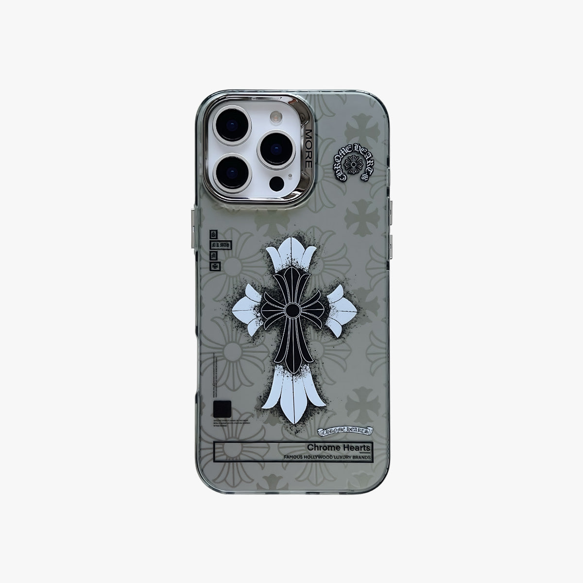 Limited iPhone Case | Chrome Hearts, Silver Gray 1