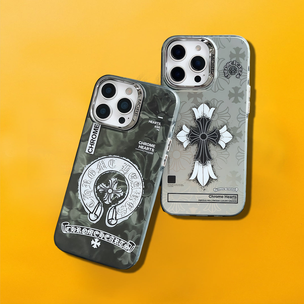 Limited iPhone Case | Chrome Hearts, Silver Gray 1