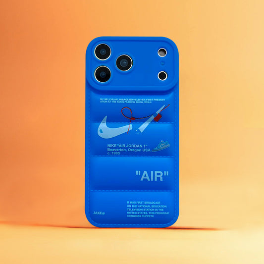 3D Phone Case | Nike x Off White inspired Blue