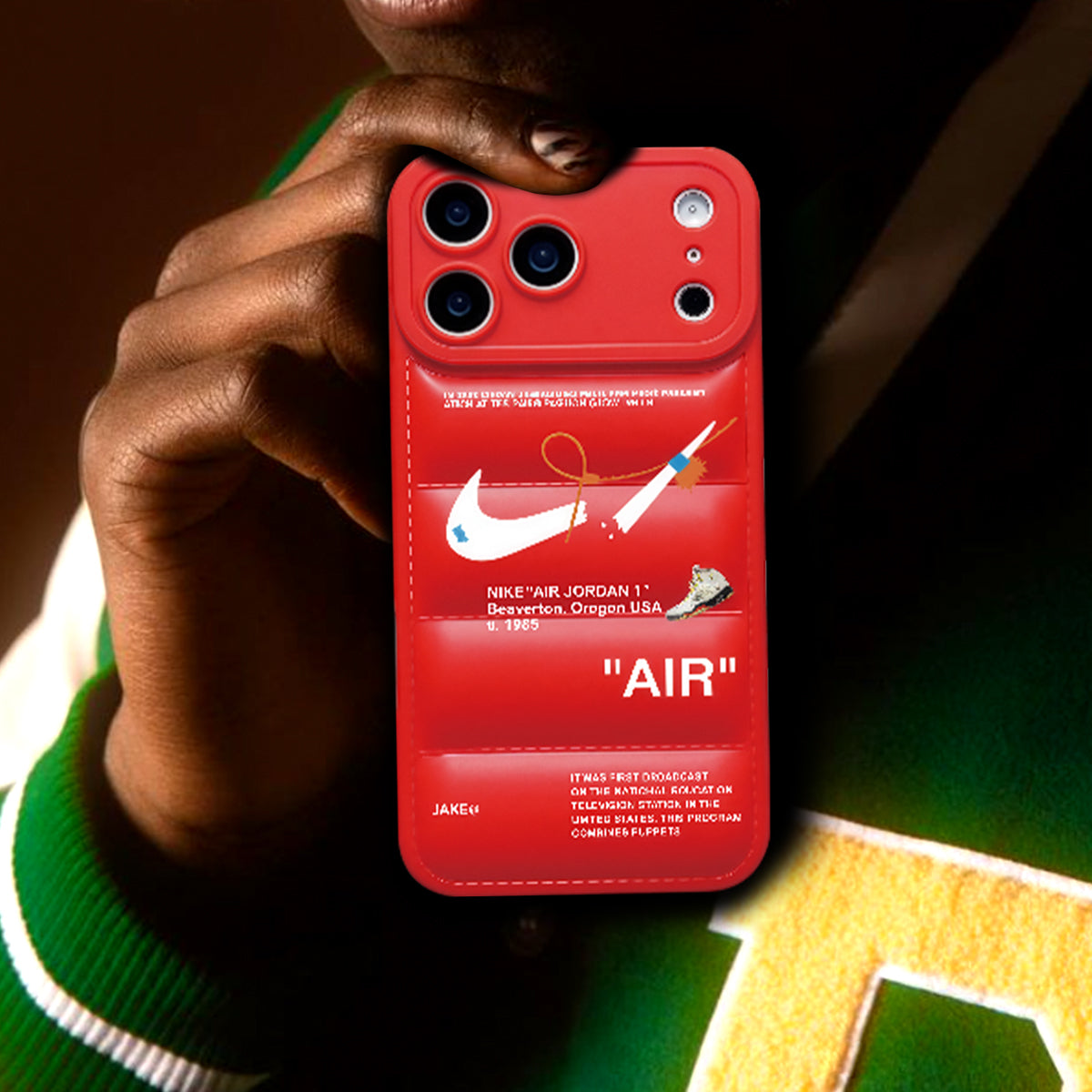 3D Phone Case | Nike x Off White inspired Red