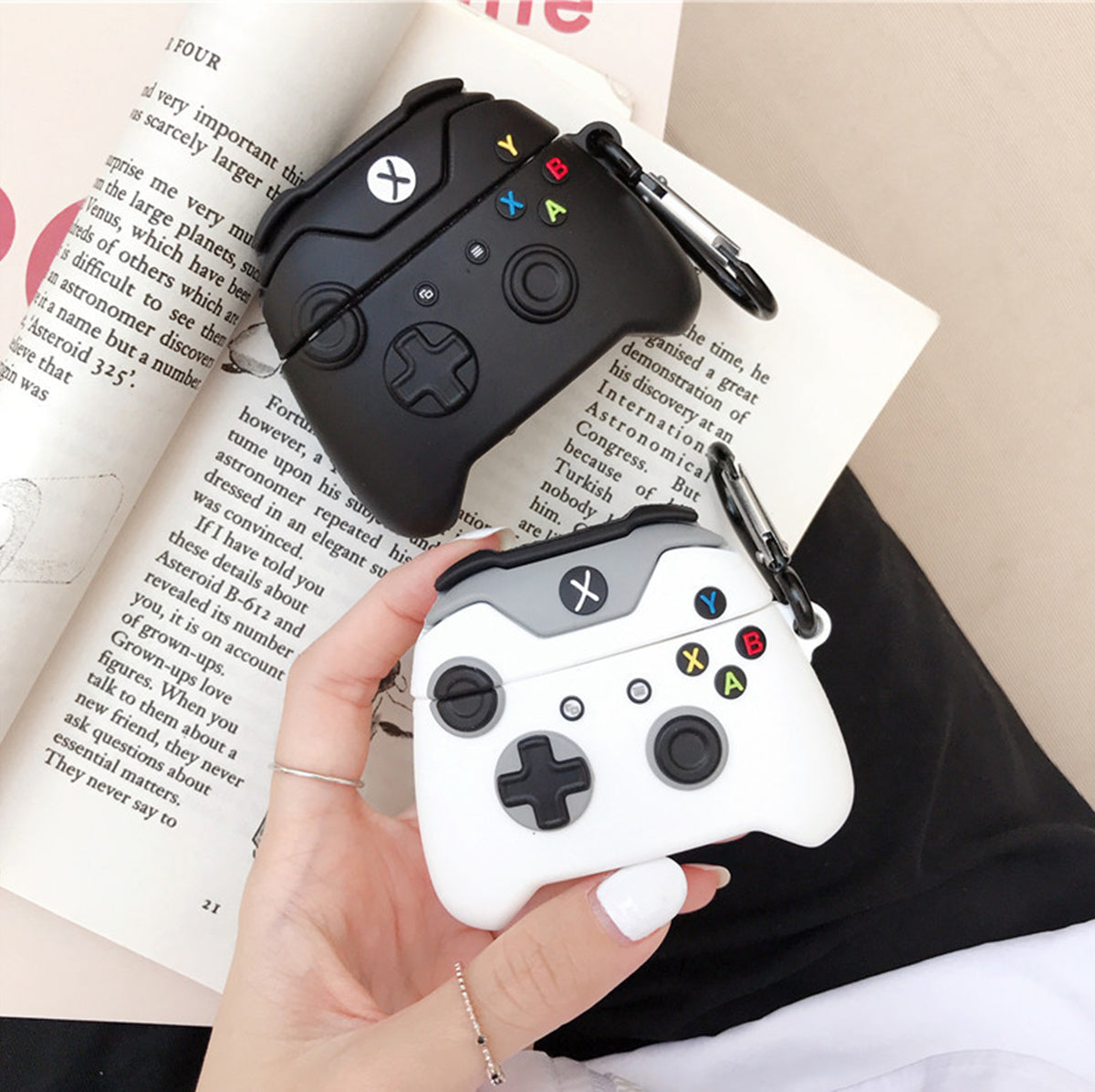 3D Game Controller AirPods Case - Black