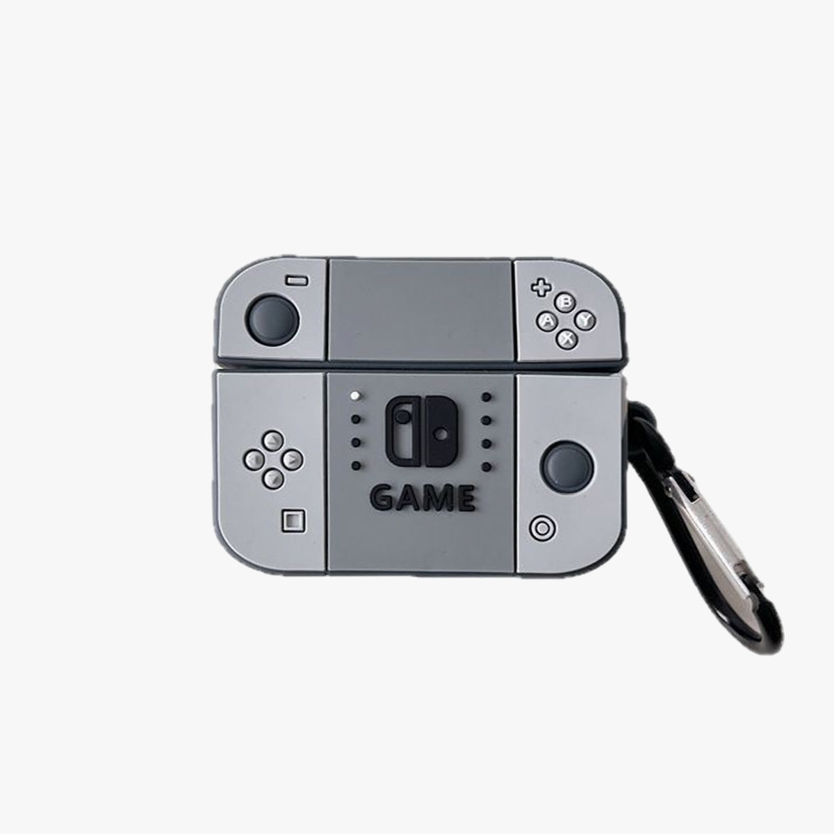 3D Creative Game Console AirPods Case - Grey White