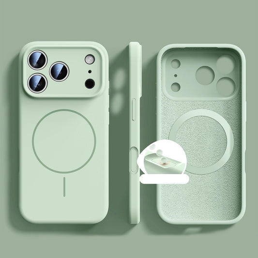 Slim Ring Magnetic Wireless Charging Phone Case | Liquid Silicone Phone Case No.4-5