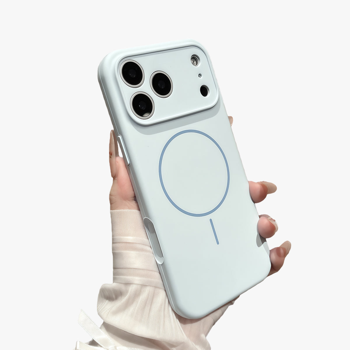 Slim Ring Magnetic Wireless Charging Phone Case | Liquid Silicone Phone Case No.9-11