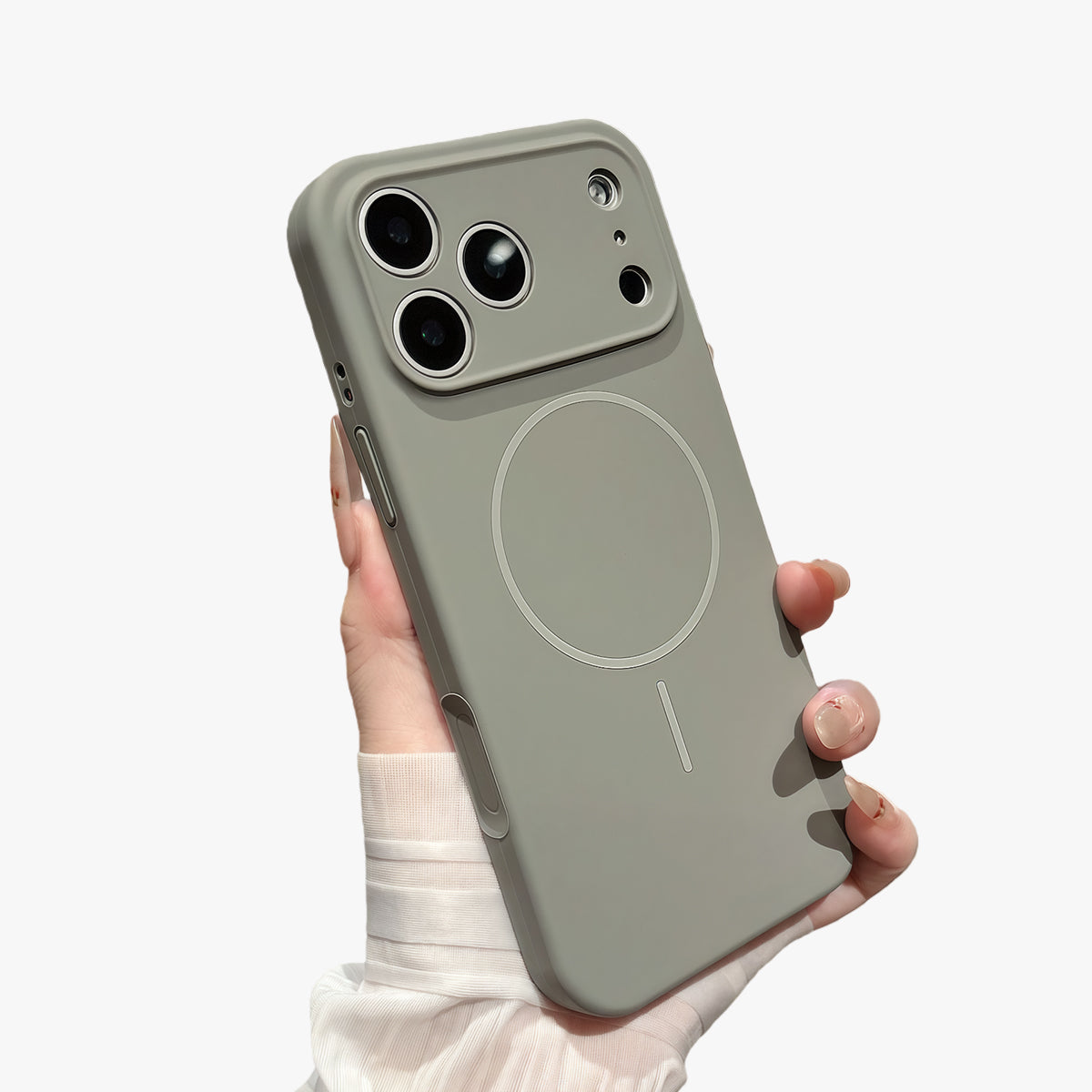 Slim Ring Magnetic Wireless Charging Phone Case | Liquid Silicone Phone Case No.9-11