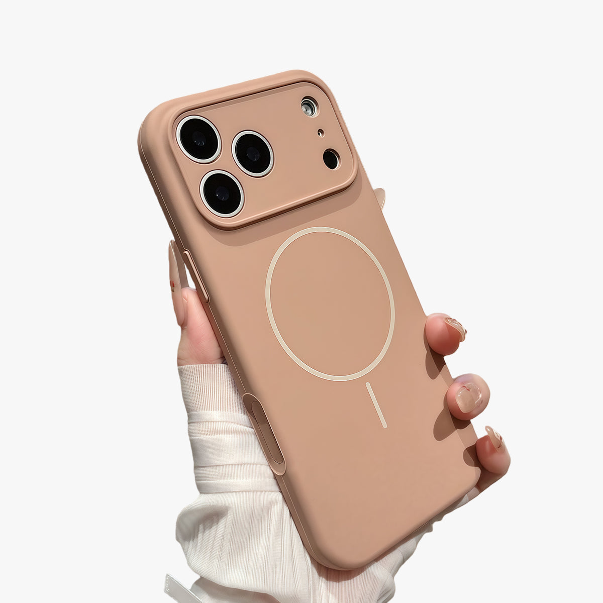 Slim Ring Magnetic Wireless Charging Phone Case | Liquid Silicone Phone Case No.12-14