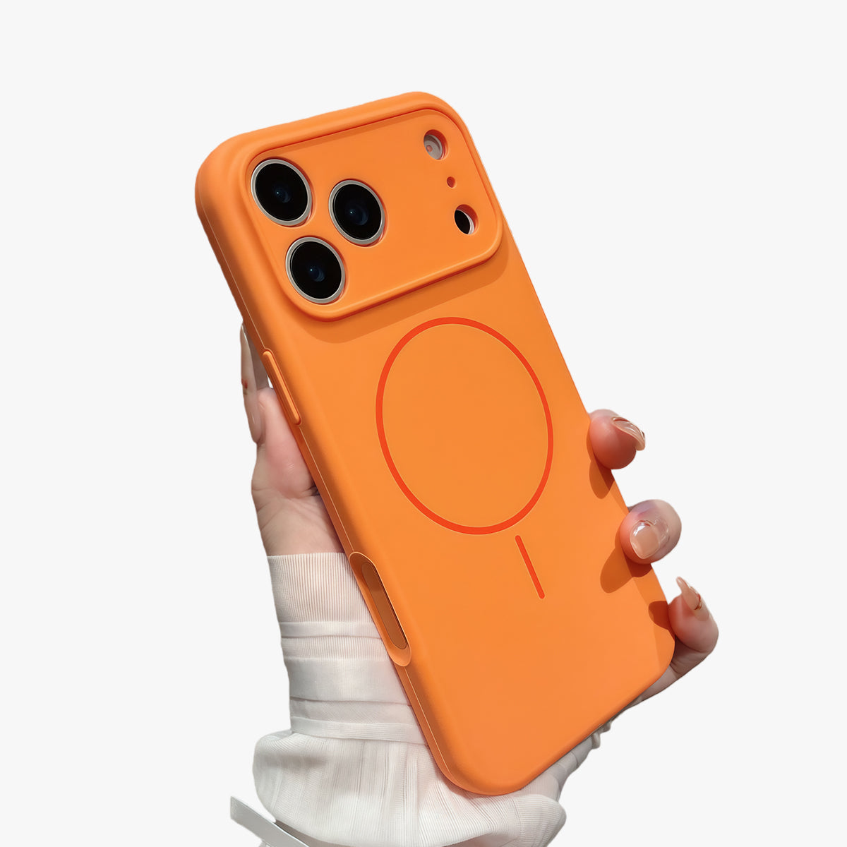 Slim Ring Magnetic Wireless Charging Phone Case | Liquid Silicone Phone Case No.1-3