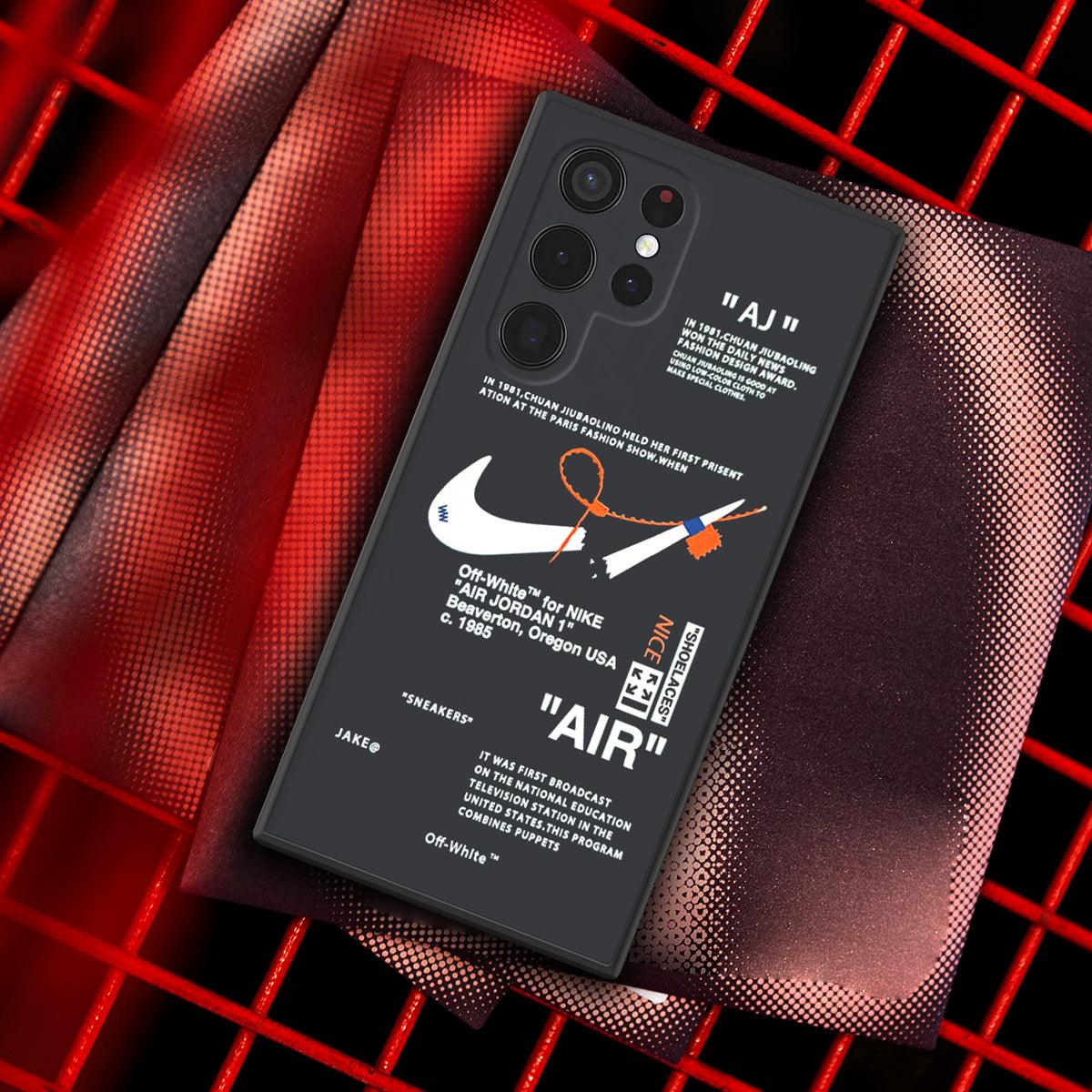 Galaxy Phone Case | Nike x Off White inspired Black - SPICEUP