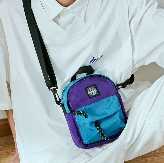 Mini Candy Color Crossbody Bag | Purple & Blue - SPICEUP