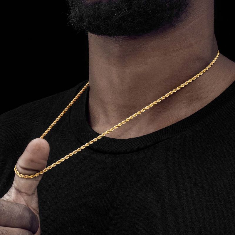 SALE | 3mm 14K Gold Rope Chain - SPICEUP