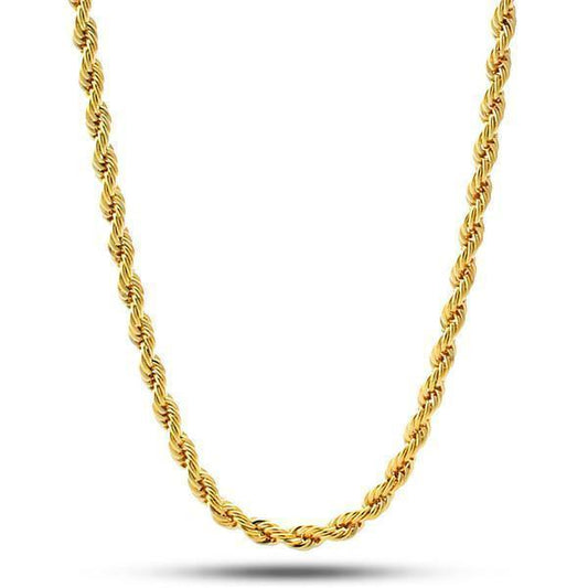 SALE | 3mm 14K Gold Rope Chain - SPICEUP