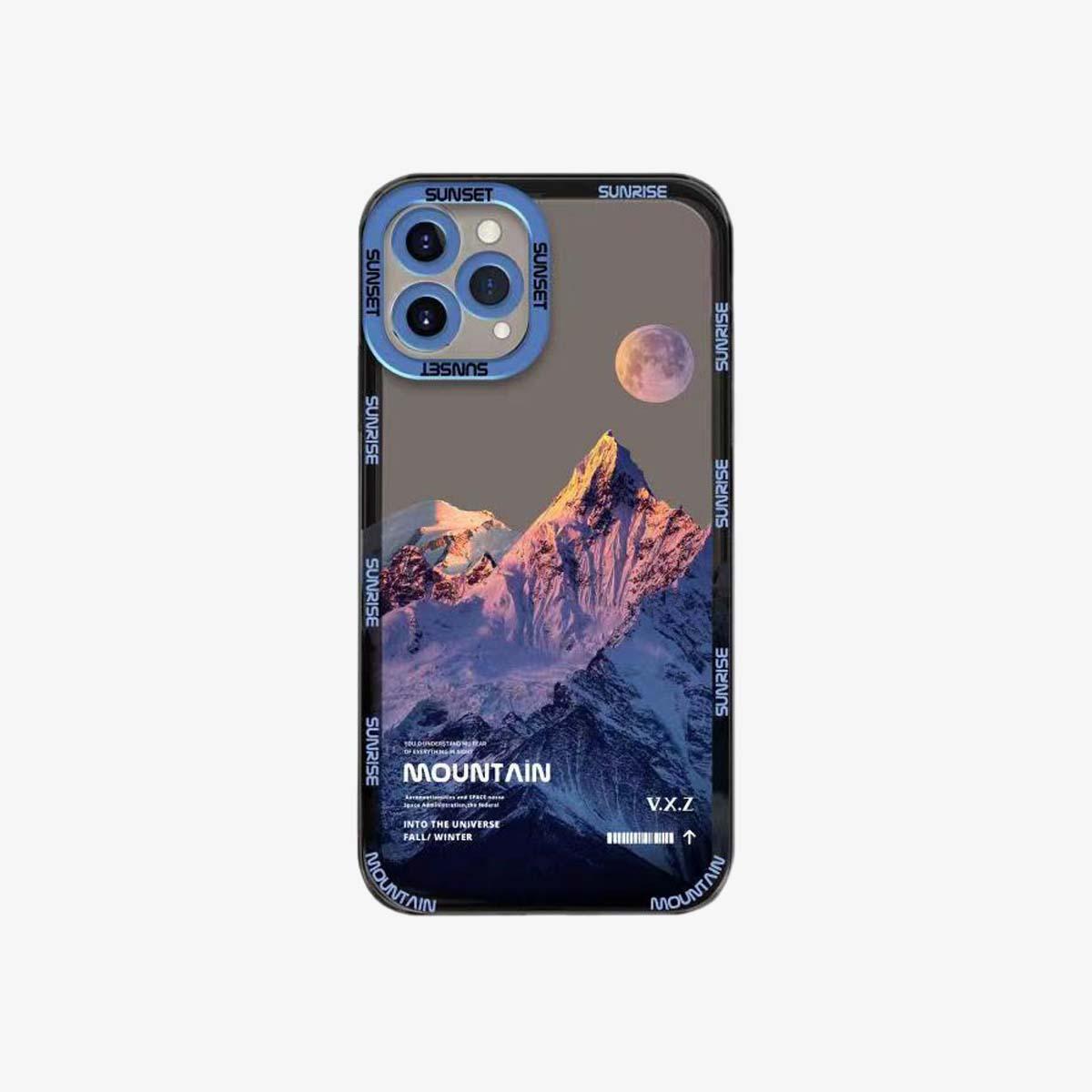 Transparent Phone Case | Blue Snow Mountain - SPICEUP