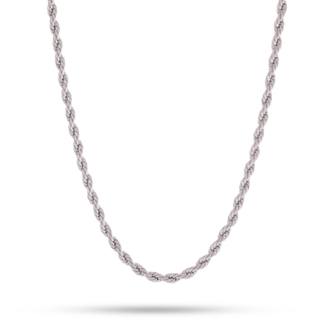 SALE | 3mm White Gold Rope Chain – SPICEUP