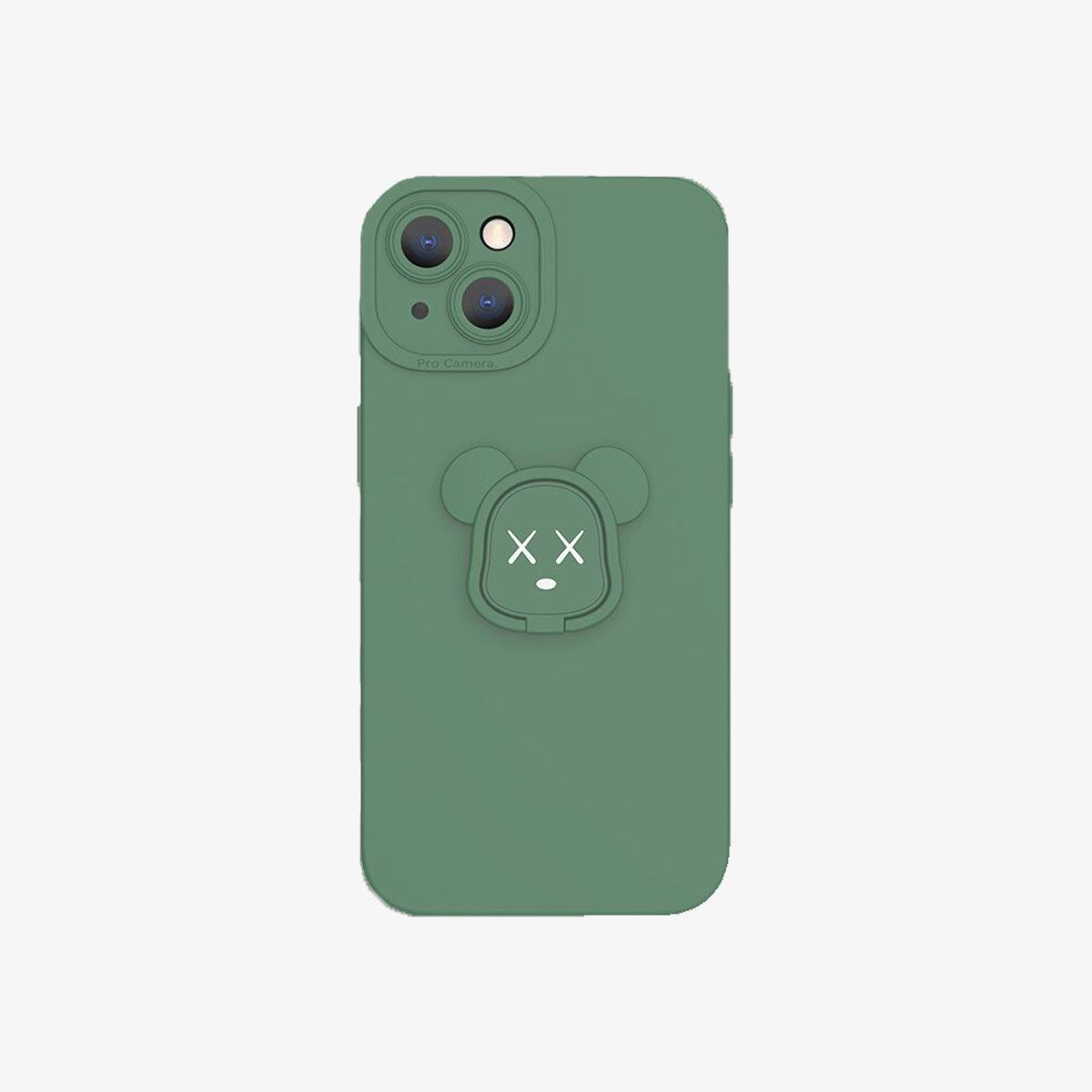 Strap Phone Case | Magnetic Gloomy Bear Green - SPICEUP